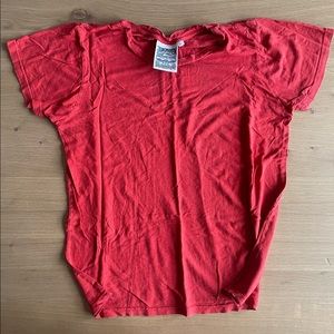 Jungmaven Red Hemp & Cotton Lorel Tee